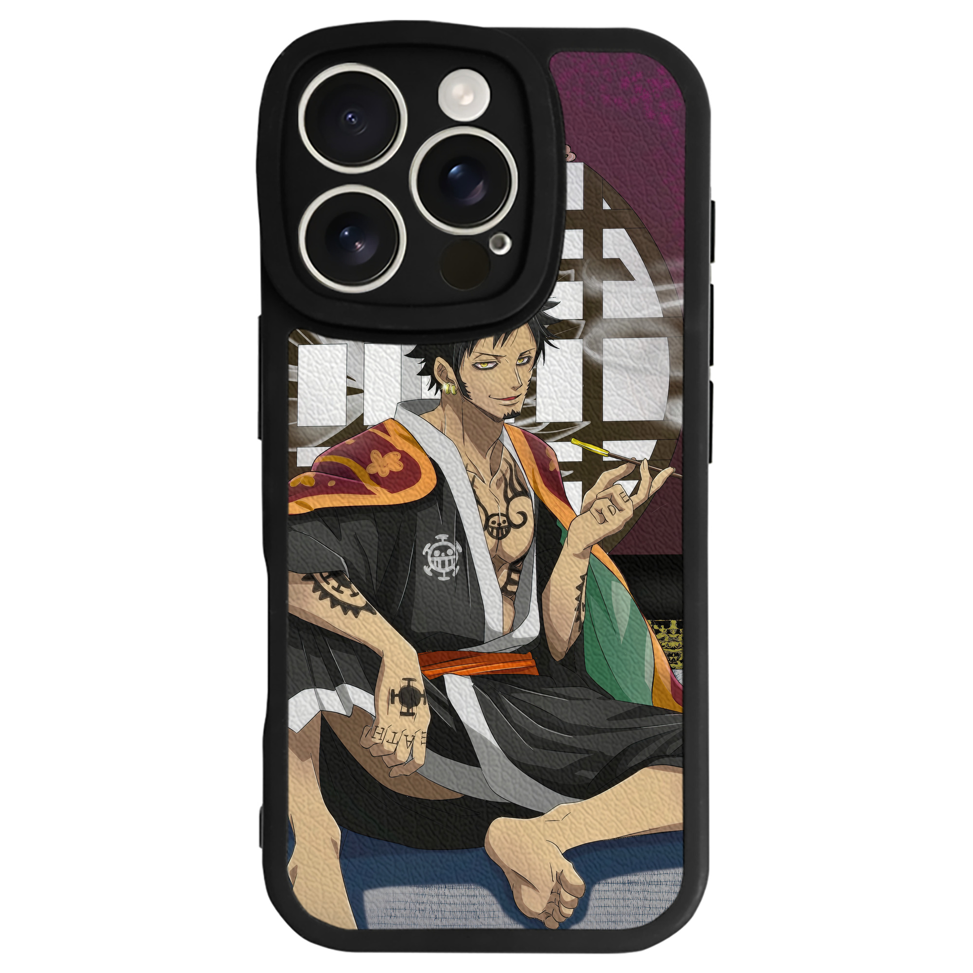 （画像用） ワンピース ONE PIECE 【iPhone 16シリーズ対応】シリコンスマホケース（レザー調） 材質：シリコン